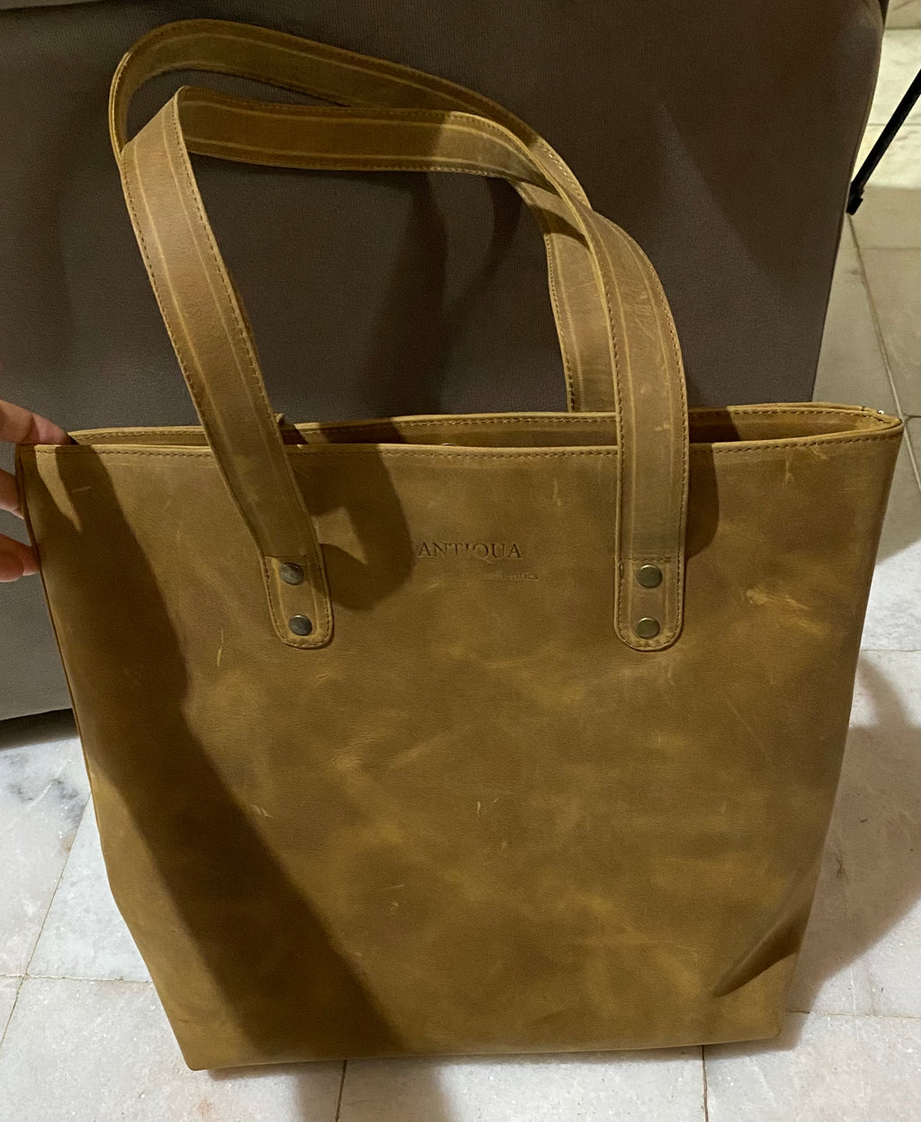 Bolsa Piel Camel