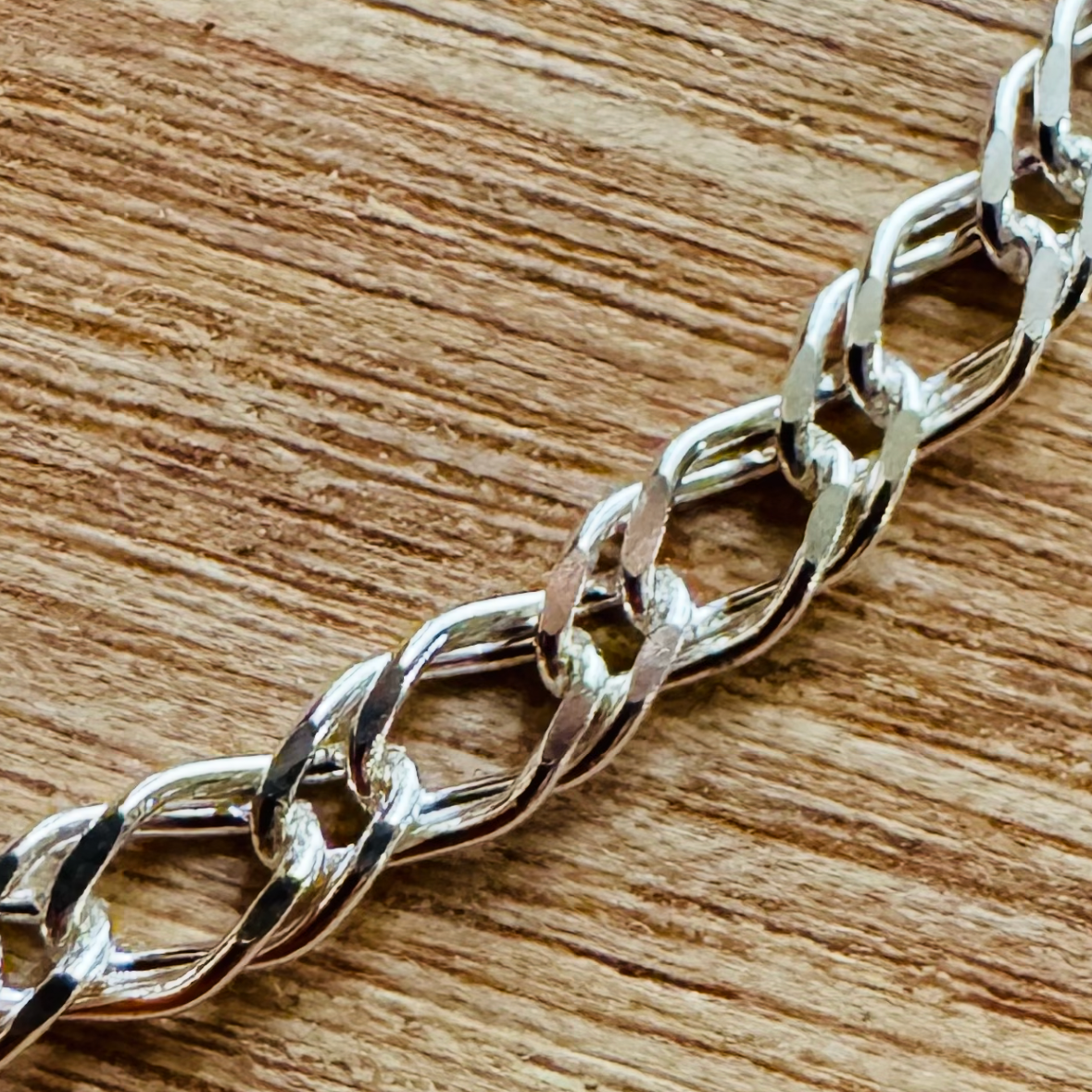 Cadena eslabón 3.5mm plata 0,925, 51.5cm