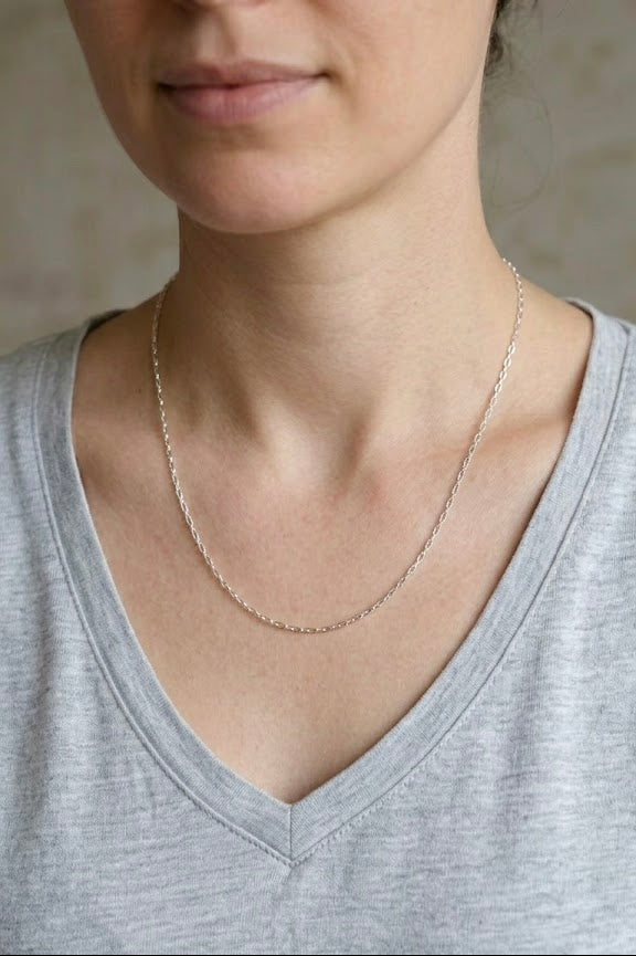 Cadena eslabón 2mm plata 0,925, 40 cm