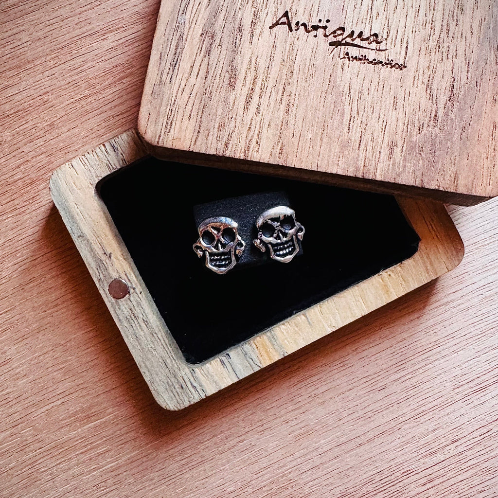 Aretes Piratas del Caribe plata 0.925