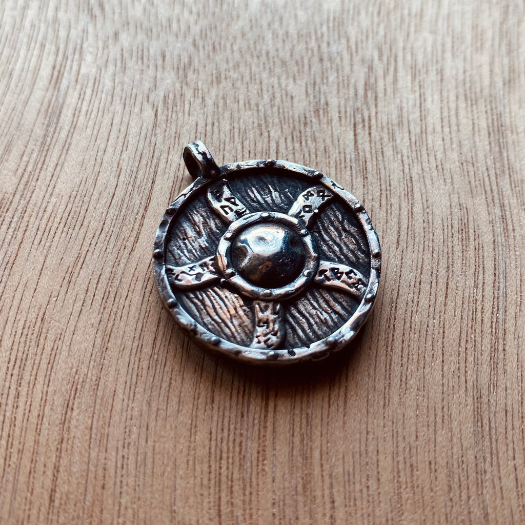 Dije Vikingo en plata