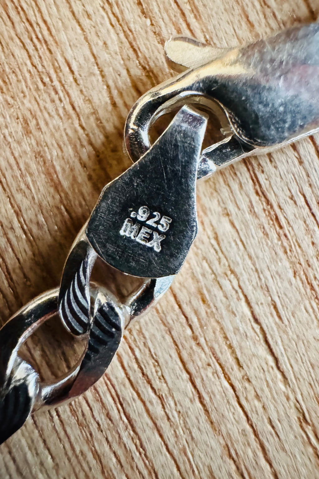 Cadena eslabón plata 60 cm, plata 0,925