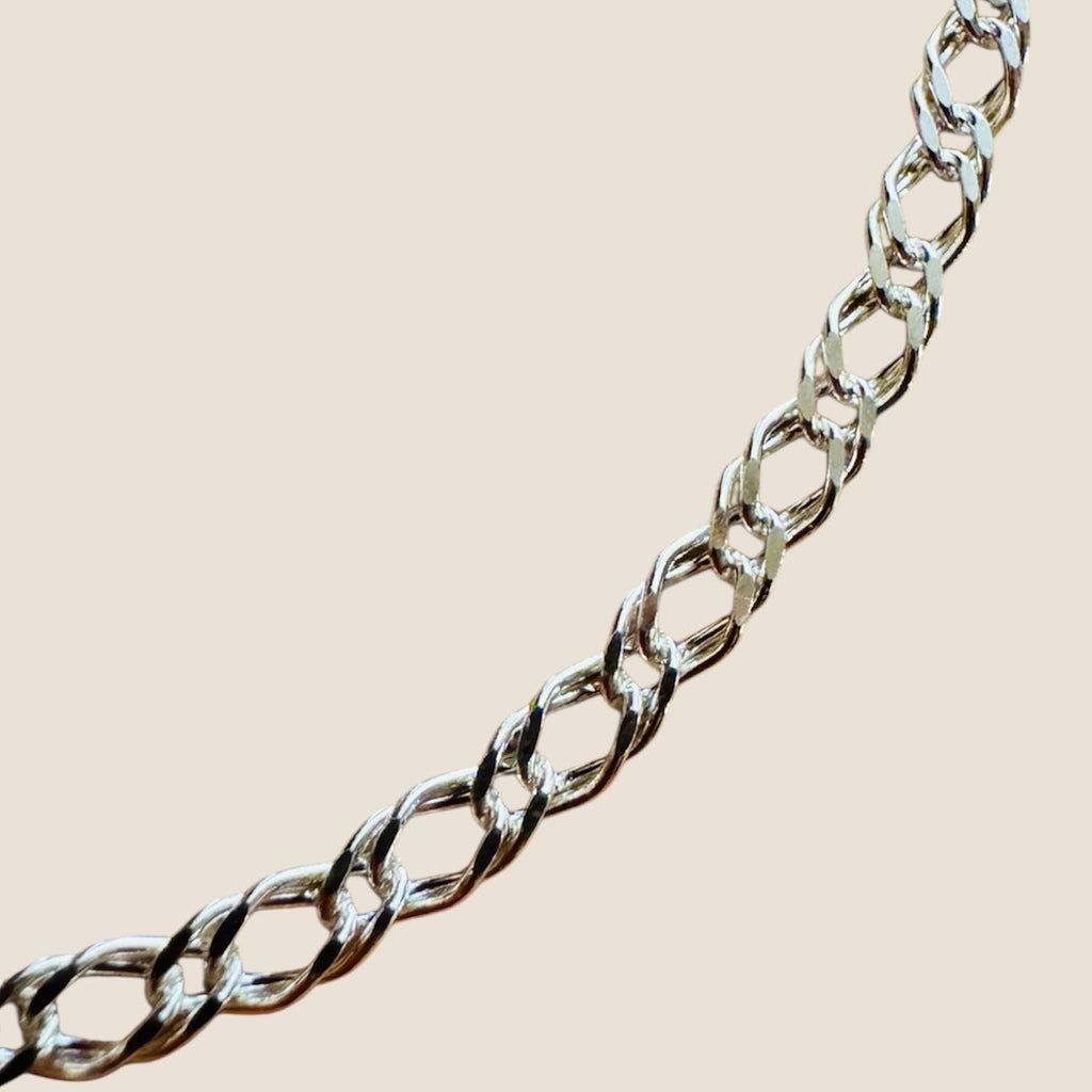 Cadena eslabón 3.5mm plata 0,925, 51.5cm