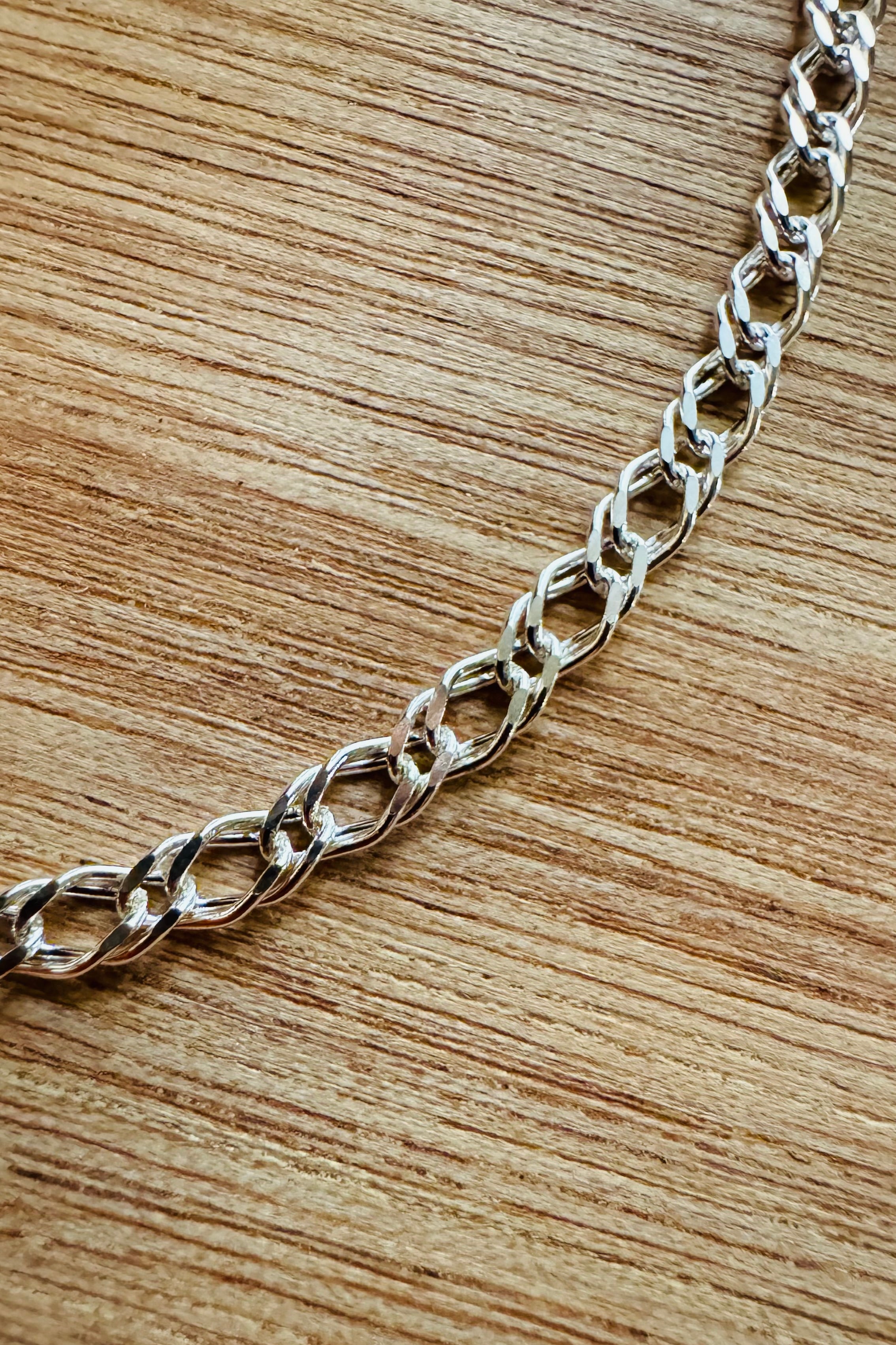 Cadena eslabón 3.5mm plata 0,925, 51.5cm