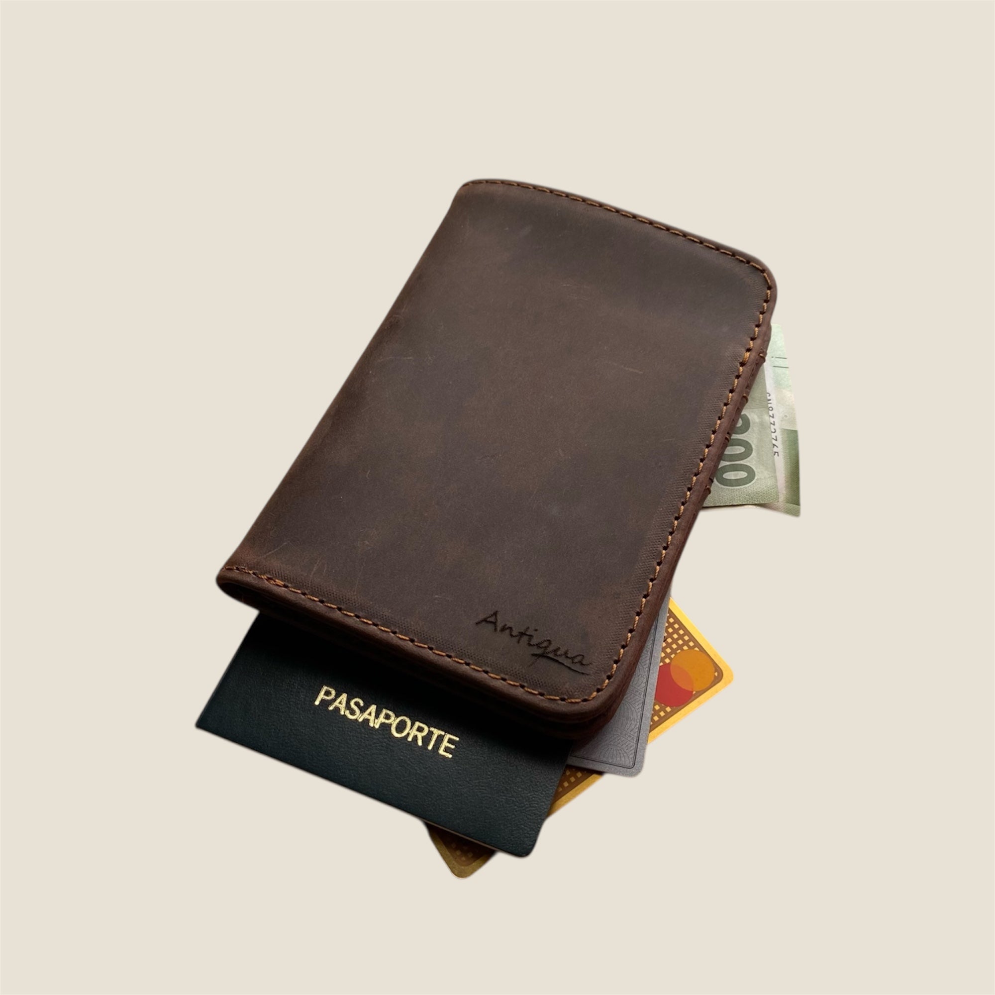 Porta Pasaporte Chocolate