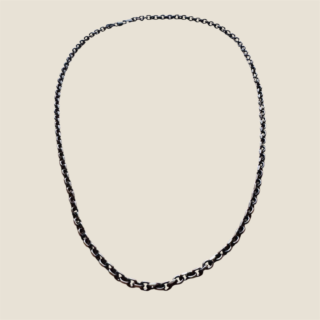 Cadena eslabón plata 61 cm