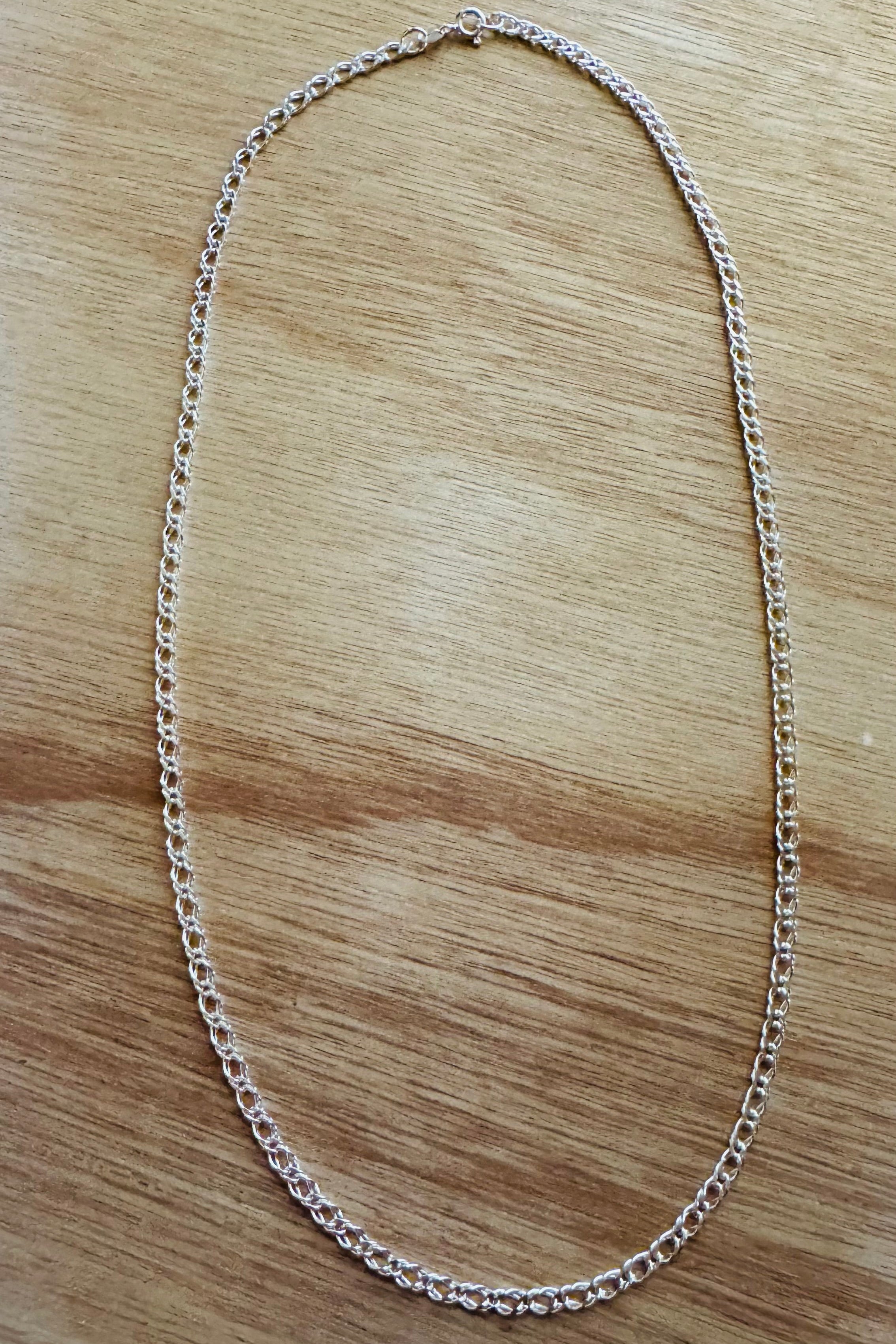 Cadena eslabón 3.5mm plata 0,925, 51.5cm