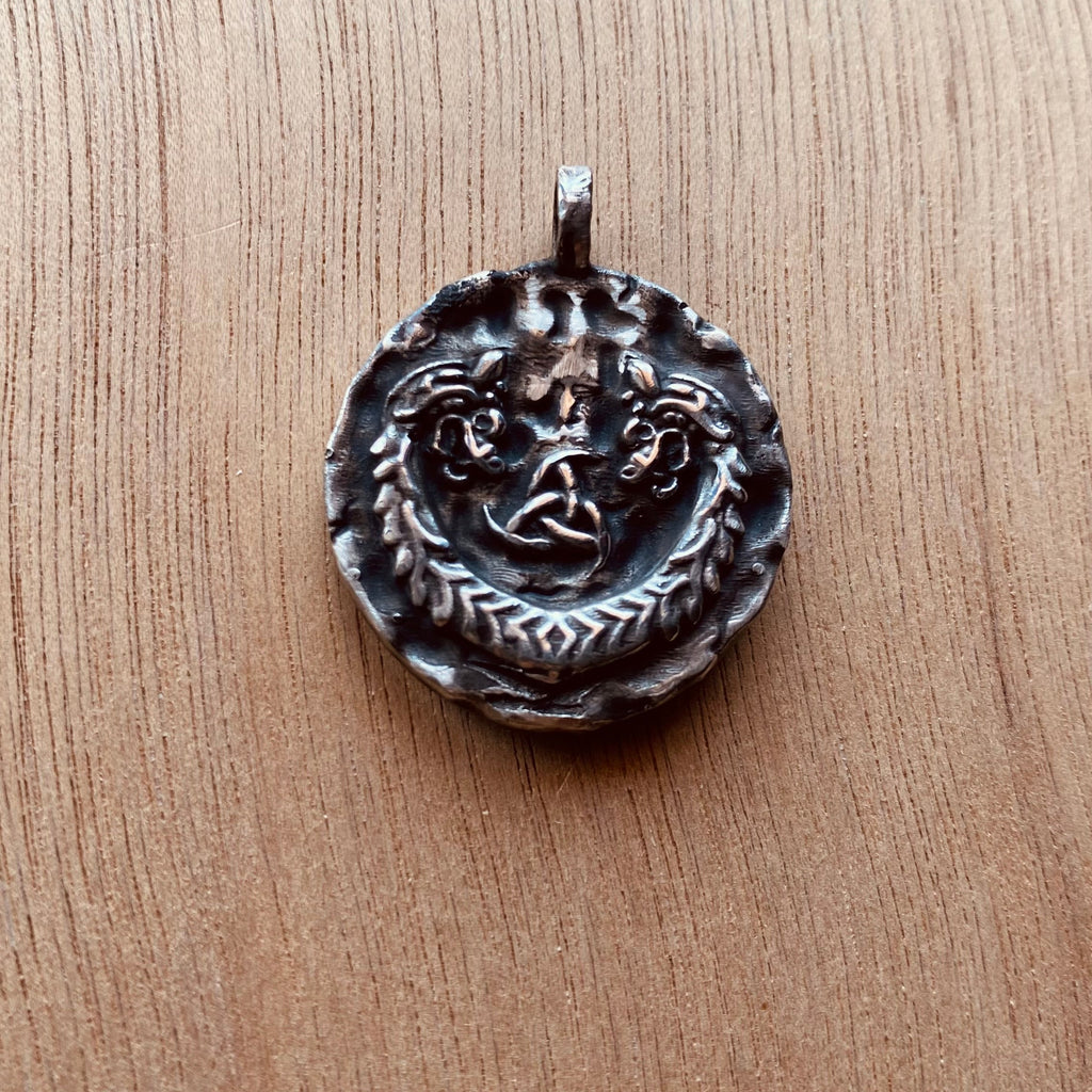 Dije Vikingo en plata