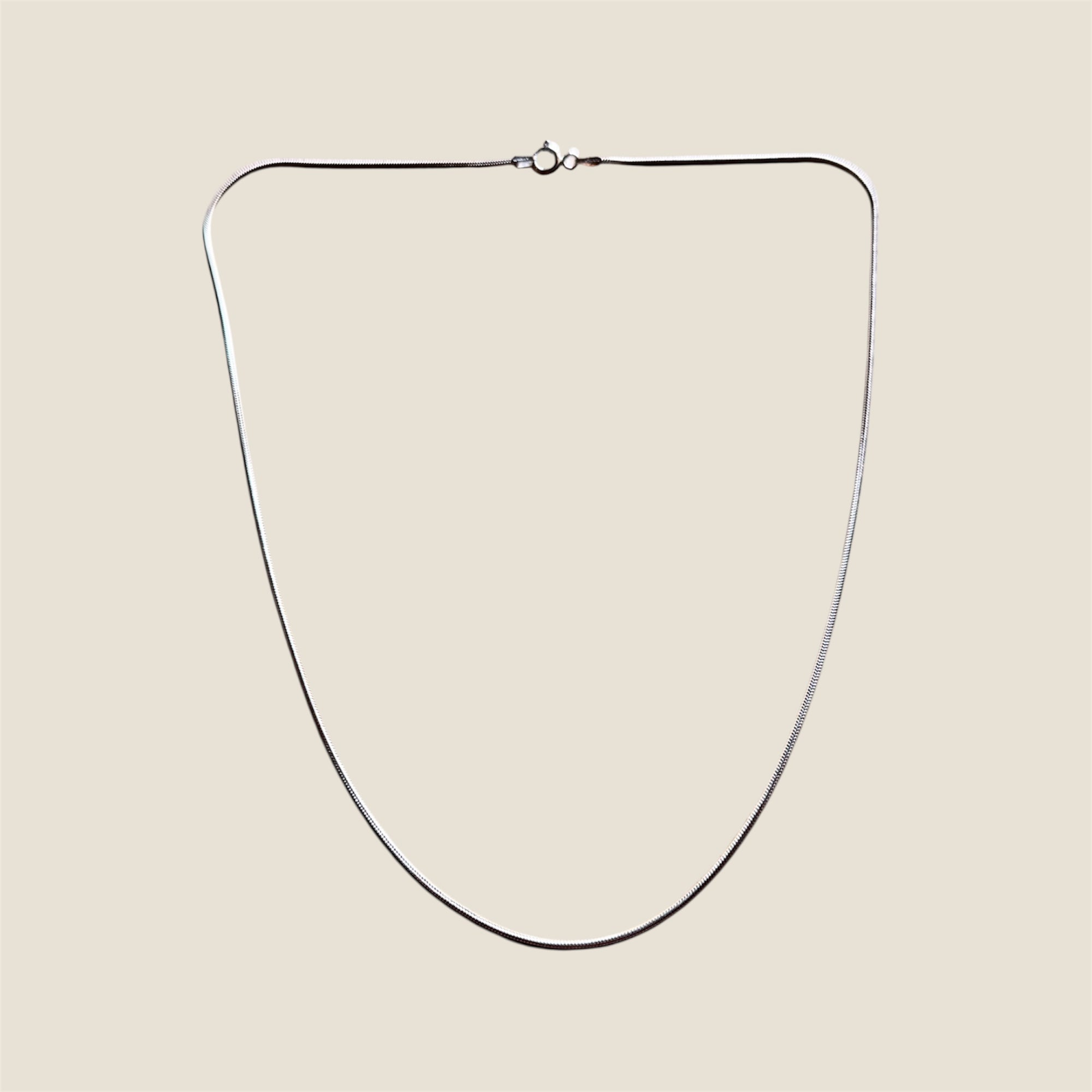 Cadenita cola de ratón plata 45cm