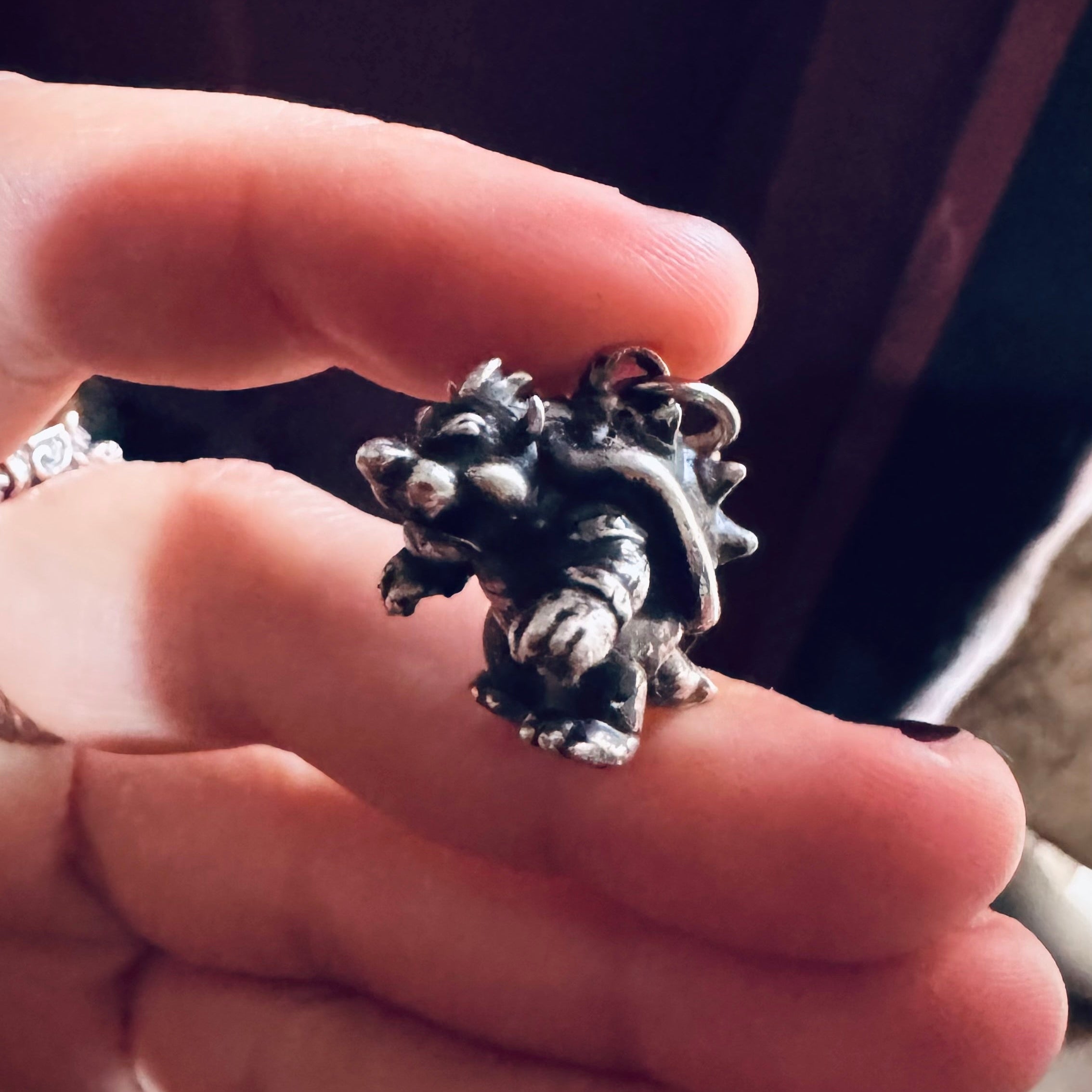 Dije Bowser Mario Bros Plata