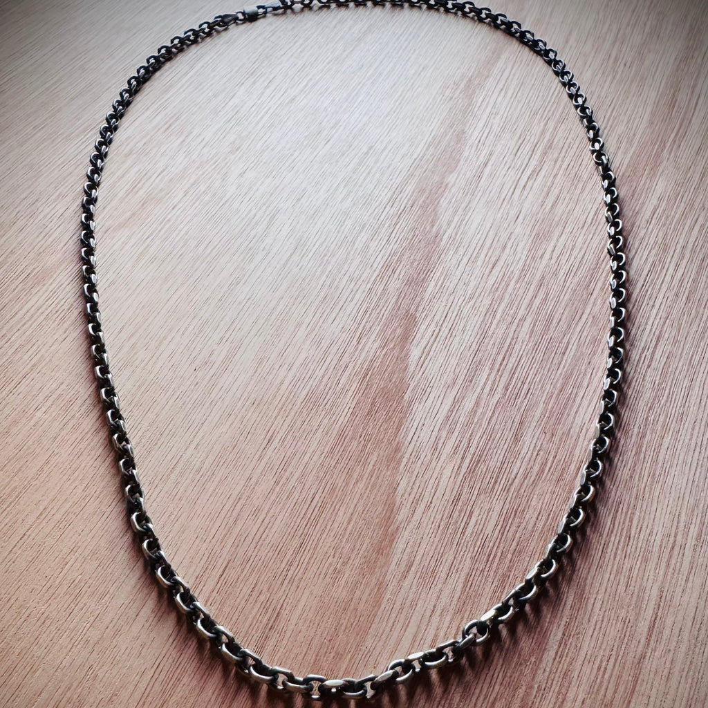 Cadena eslabón plata 61 cm