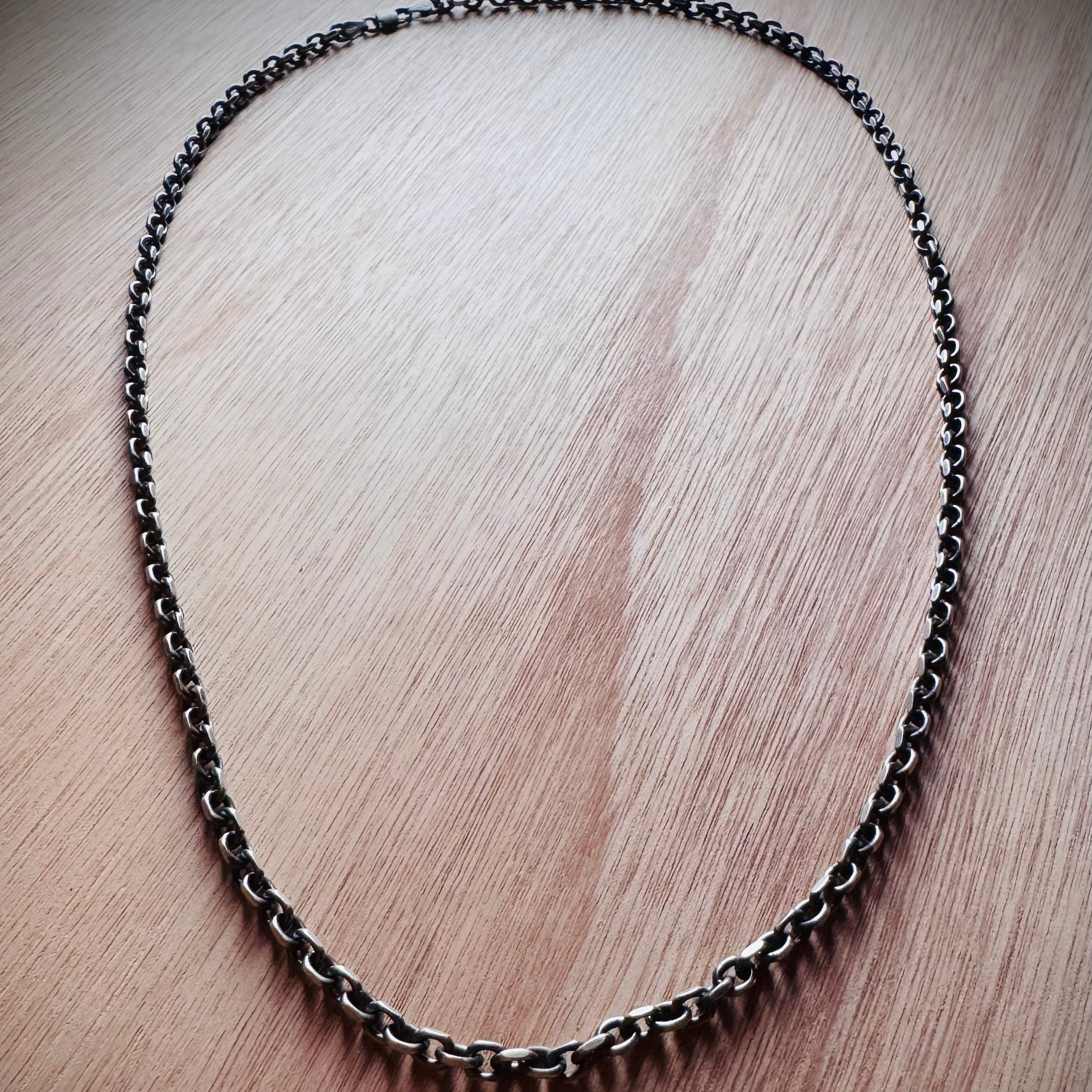 Cadena eslabón plata 61 cm