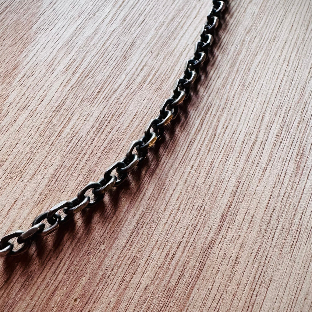 Cadena eslabón plata 61 cm