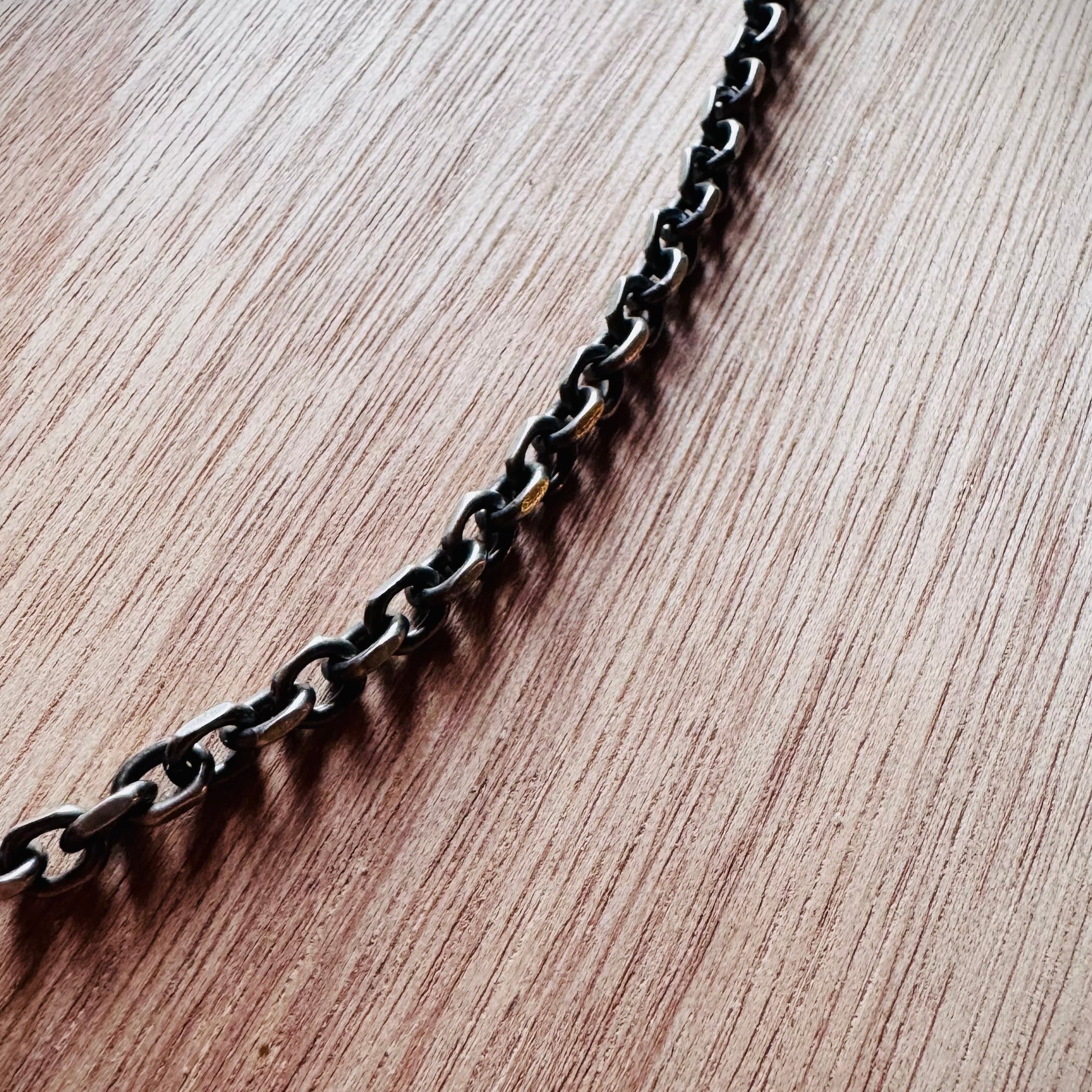 Cadena eslabón plata 61 cm