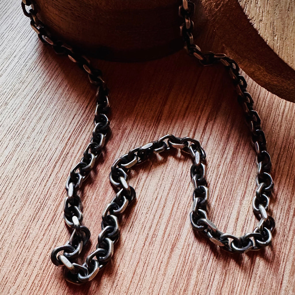 Cadena eslabón plata 61 cm