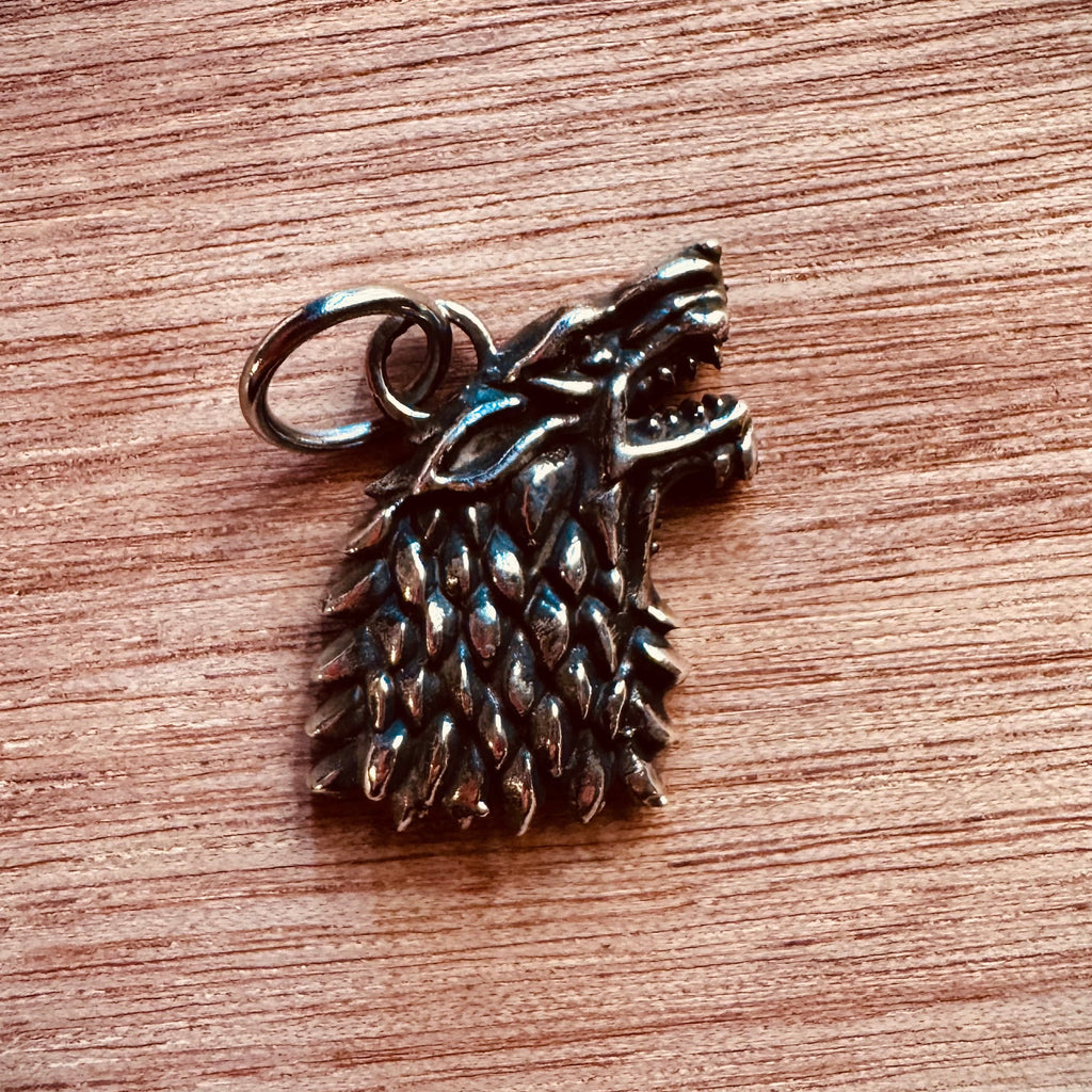 Dije Stark Game of Thrones 25mm plata
